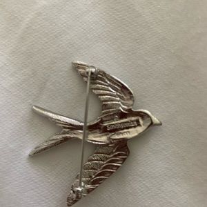 Rhinestone Sparrow Pin